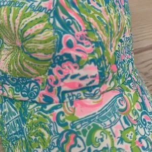 Lilly Pulitzer Ocean Reef Club exclusive print baseball hat Lilly Pulitzer | Accessories | Lilly Pulitzer Ocean Reef  main image 2